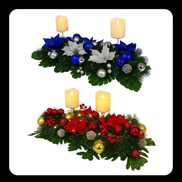 Alquiler grande centro de mesa navideño