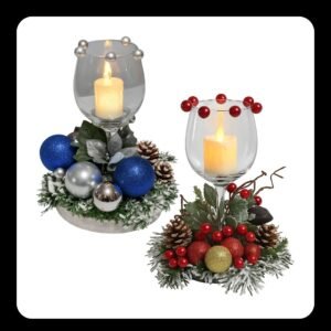 Alquiler pequeño centro de mesa navideño