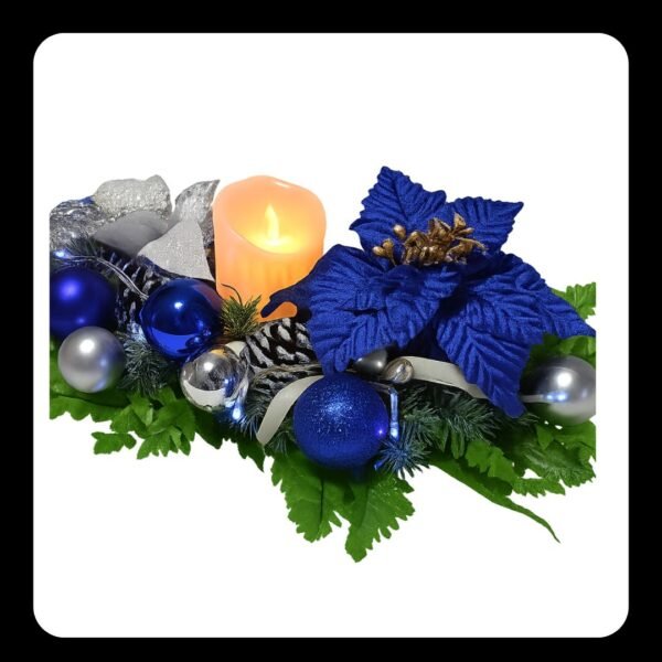 Alquiler mediano centro de mesa navideño - Imagen 2