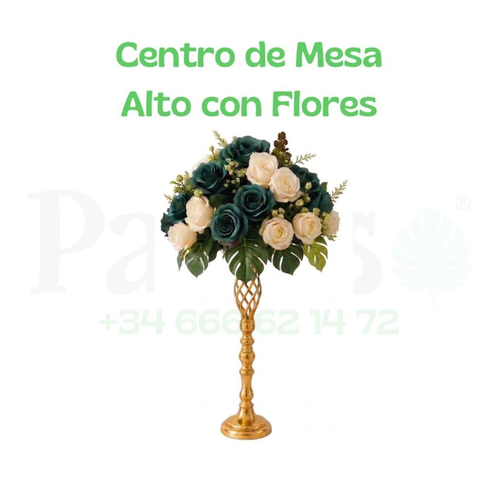 Alquiler Centro de Mesa Alto con Flores