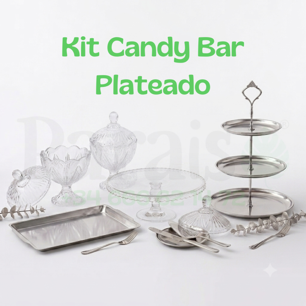 🍬 Kit Candy Bar Plateado🍬